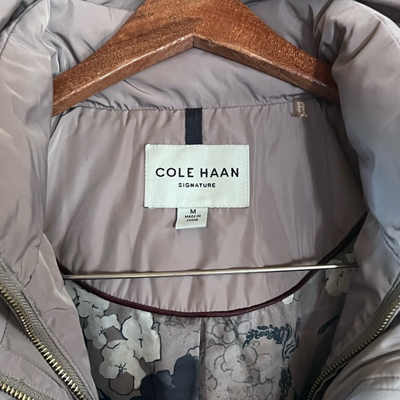 Cole Haan Women's 32" Signature Hooded Taffeta Down Coat - Picture 5 of 11